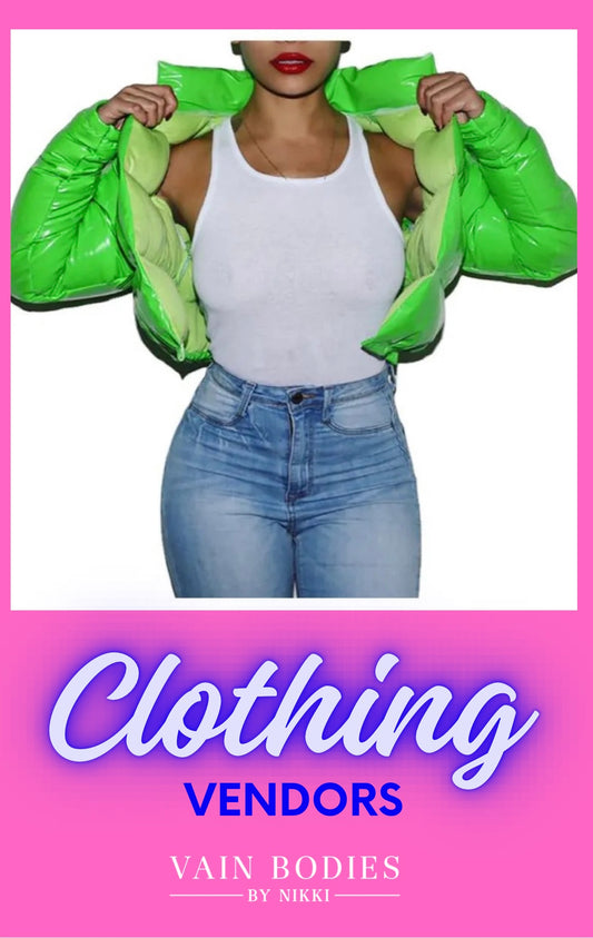 Clothing vendor list { With Resell Rights }