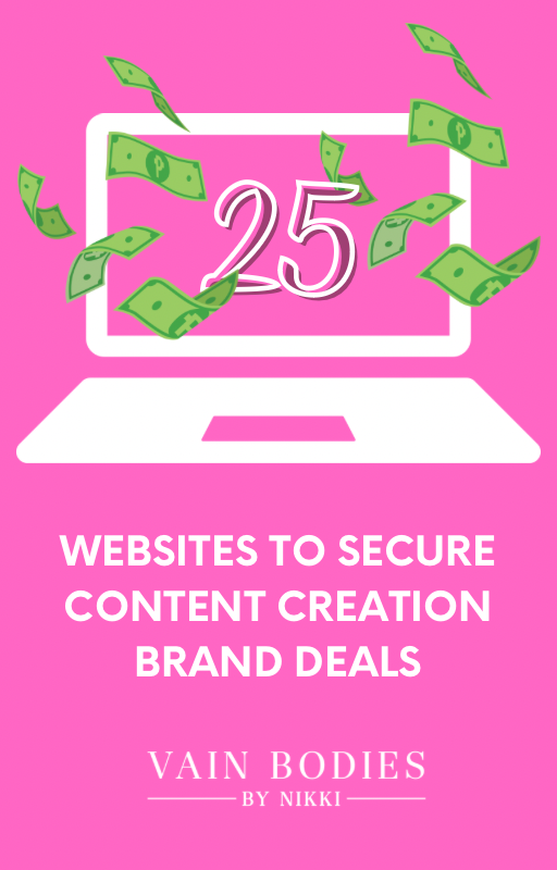 25 Websites to Secure UGC Creator Brand Deals (with resell rights)